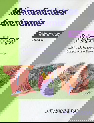 Mémofiches anatomie Netter : tête et cou