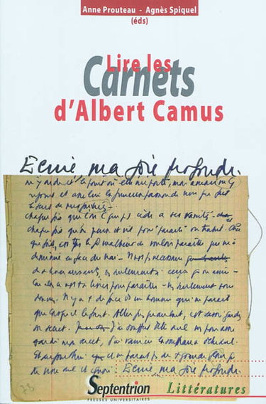 Couverture de Lire les carnets d'Albert Camus