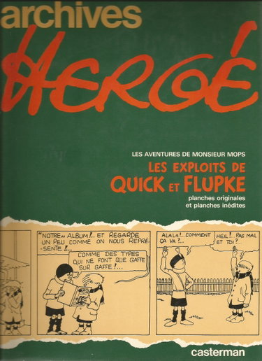 Couverture de Archives Herge. Vol. 2. Les exploits de Quick et Flupke