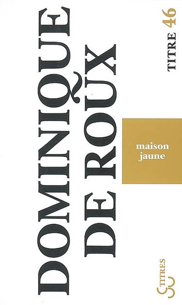 Maison jaune