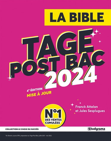 Couverture de La bible Tage post-bac 2024