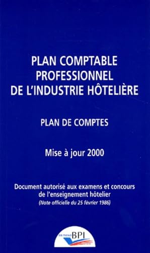 Plan comptable hotelier