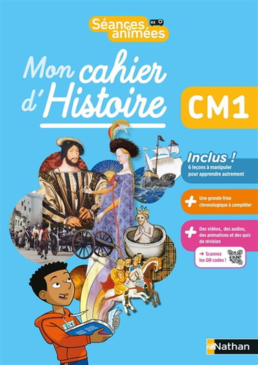 Couverture de Mon cahier d'histoire CM1