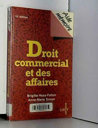 Droit commercial et des affaires