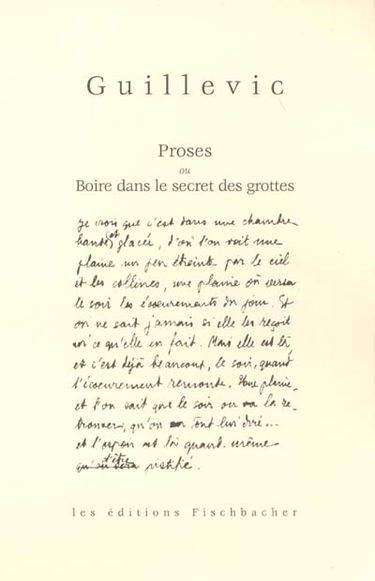 Proses ou Boire dans le secret des grottes : 1935-1943