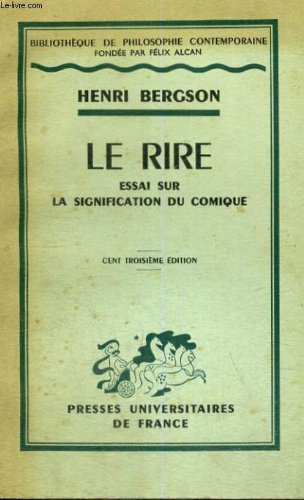Couverture de Rire (le) par Henri Bergson