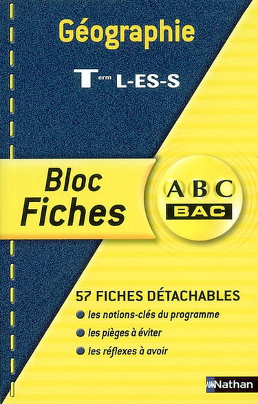 Géographie, terminales L, ES, S