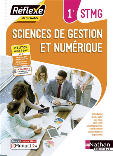 Couverture de Sciences de gestion et numérique 1re STMG : i-manuel 2.0, livre + licence élève