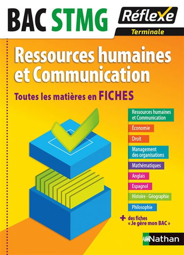 Ressources humaines et communication terminale bac STMG : toutes les matières en fiches