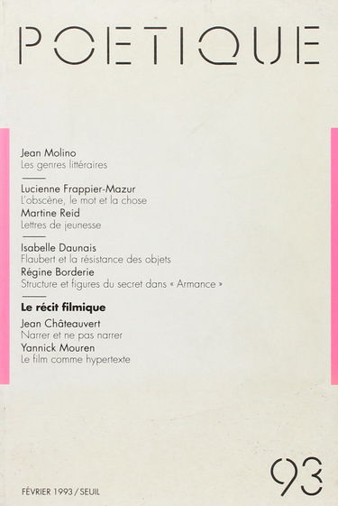 Poétique, numéro 93