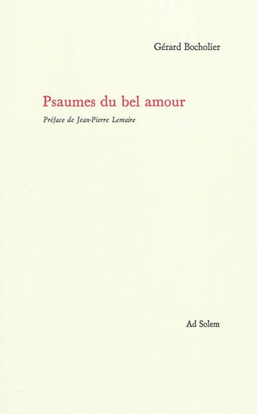 Psaumes du bel amour