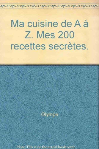 Ma cuisine de A à Z