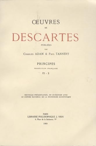 Oeuvres complètes. Vol. 9-2. Principes