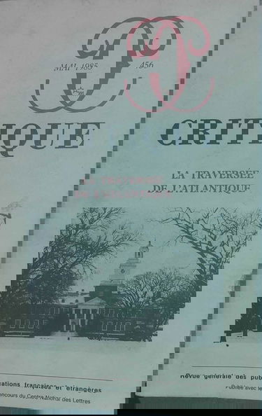Critique, n° 127. La Traversée de l'Atlantique