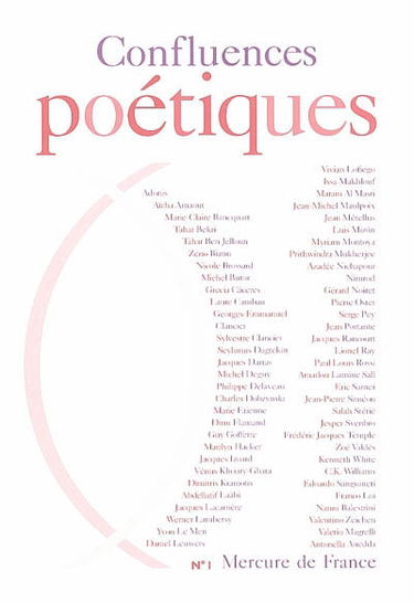 Confluences poétiques, n° 1