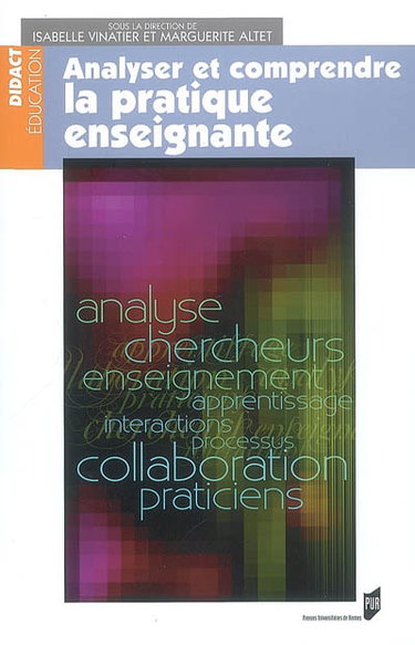 Couverture de Analyser et comprendre la pratique enseignante