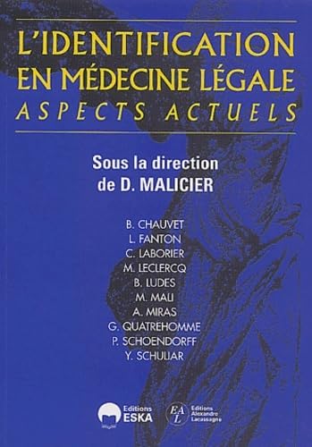 L'Identification en médecine légale, aspects actuels