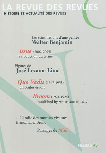 Revue des revues (La), n° 45