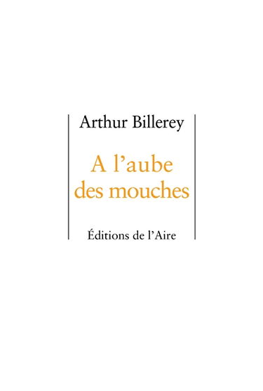 A l'aube des mouches