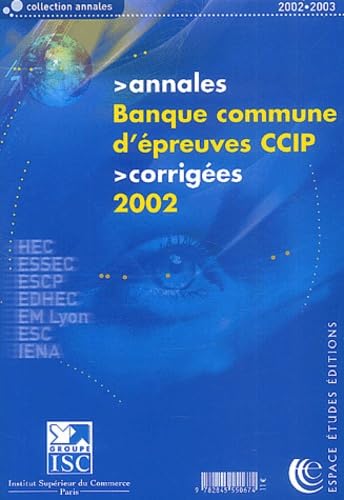 Annales 2002 de la Banque commune d'épreuves