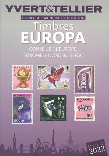 Couverture de Catalogue de timbres-poste. Europa : Euromed, Norden, Sepac, Conseil de l'Europe par Yvert et Tellier