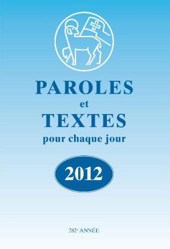 Paroles et Textes 2012: Paroles et Textes