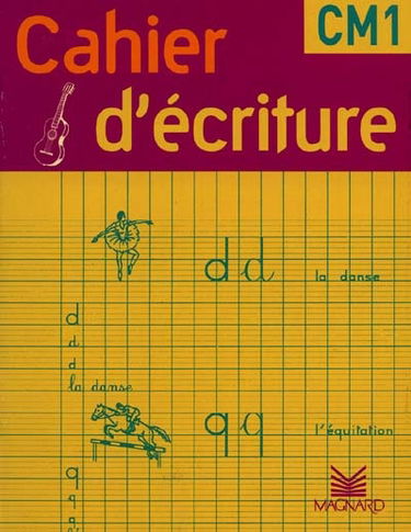 Cahier d'écriture, CM1