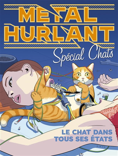 Couverture de Métal hurlant, hors-série. Spécial chats : le chat dans tous ses états