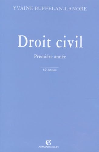 Droit Civil Premiere Annee. 10eme Edition