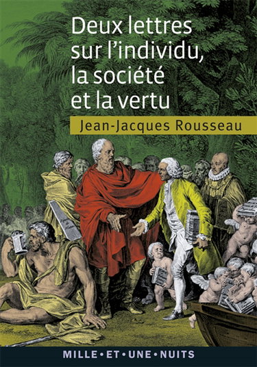 Couverture de Deux lettres sur l'individu, la société et la vertu