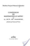 Confession de mademoiselle Sapho ou La secte des Anandrynes
