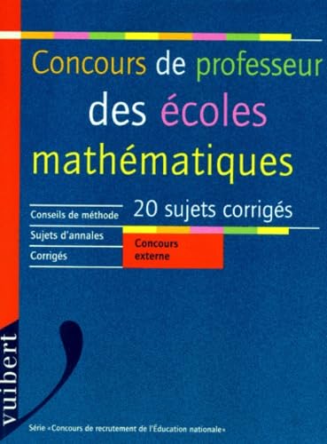 Mathématiques, concours de professeur des écoles