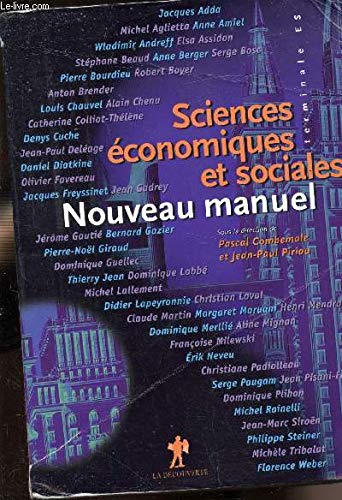 Nouveau manuel de sciences économiques et sociales : terminale ES