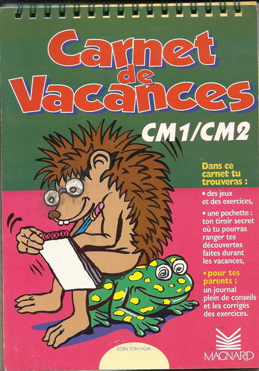 Carnet de vacances CM1 au CM2