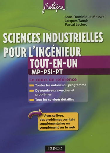 Sciences industrielles pour l'ingénieur, tout-en-un, MP, PSI, PT