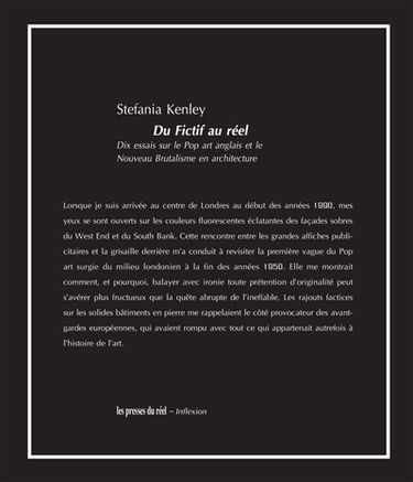 Du fictif au réel : dix essais sur le pop art anglais et le Nouveau brutalisme en architecture