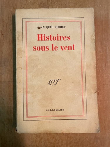 Couverture de Histoire sous le vent par j. perret 1953 par Jacques Perret