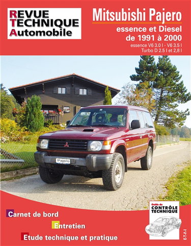 Couverture de Revue technique automobile, n° TAP N 387. Mitsubishi Pajero (91 à 2000) par ETAI