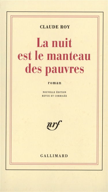 La nuit est le manteau des pauvres