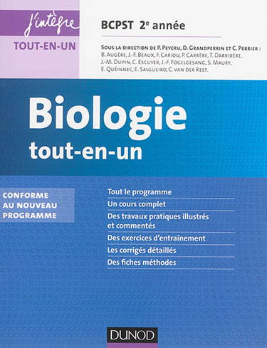 Biologie tout-en-un 2e année BCPST : conforme au nouveau programme