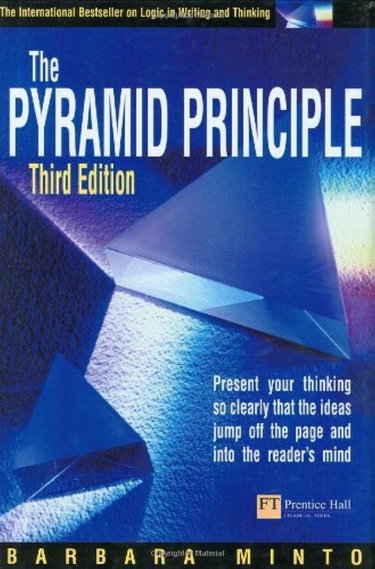 Couverture de The pyramid principle: Third edition