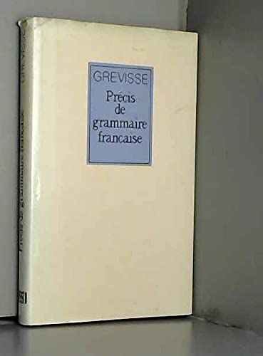Couverture de Précis de grammaire française