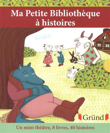 Ma petite bibliothèque à histoires : un mini-théâtre, 8 livres, 40 histoires