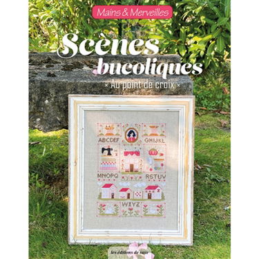 Scènes bucoliques au point de croix