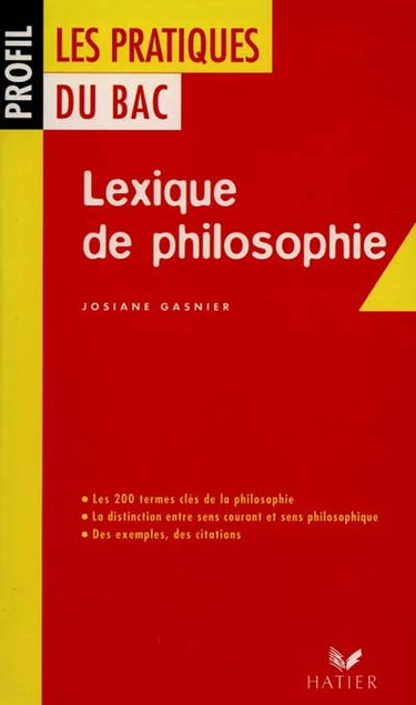 Lexique de philosophie