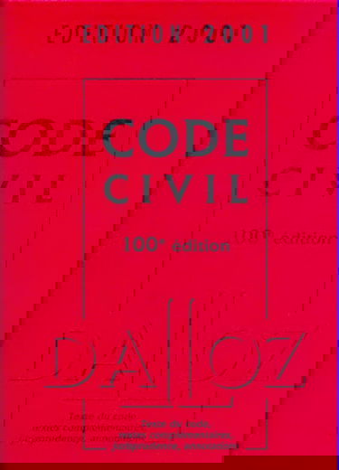 Code civil 2001