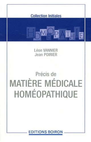 Précis de matière médicale homéopathique