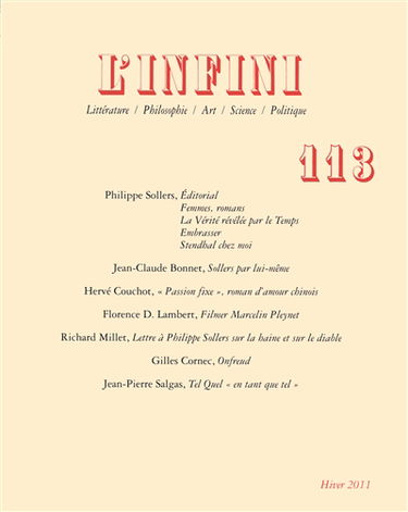 Infini (L'), n° 113