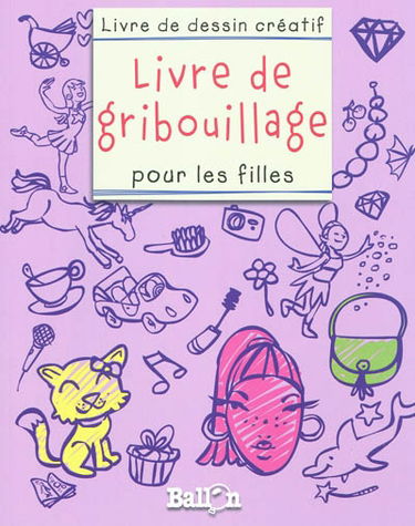 Livre de gribouillage pour les filles : mauve