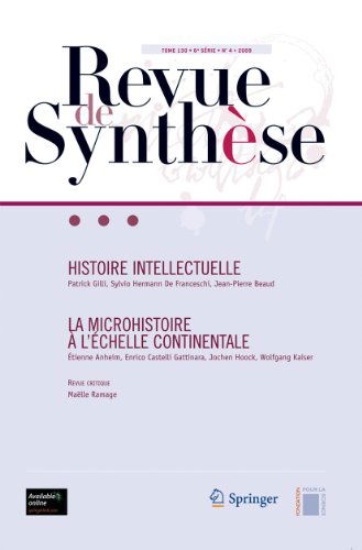 Histoire Intellectuelle La Microhistoire A L' chelle Continentale
